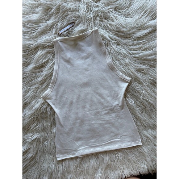 Skims Cotton Jersey High Neck Tank Marble Size Large - Picture 6 of 8
